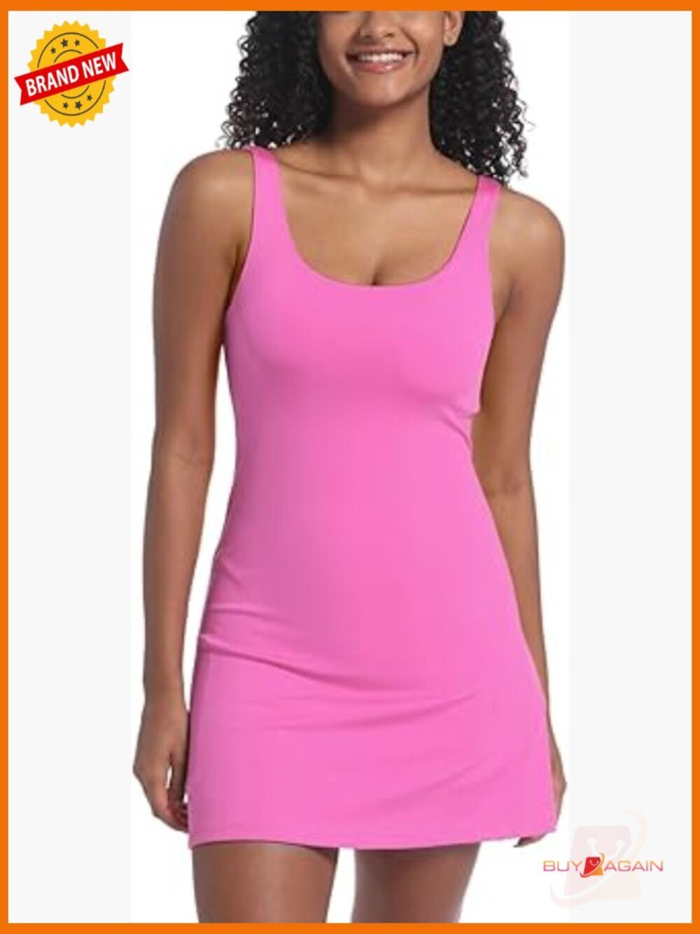Tennis Dress with Built-in Shorts & Pockets Athletic Golf Dress Activewear